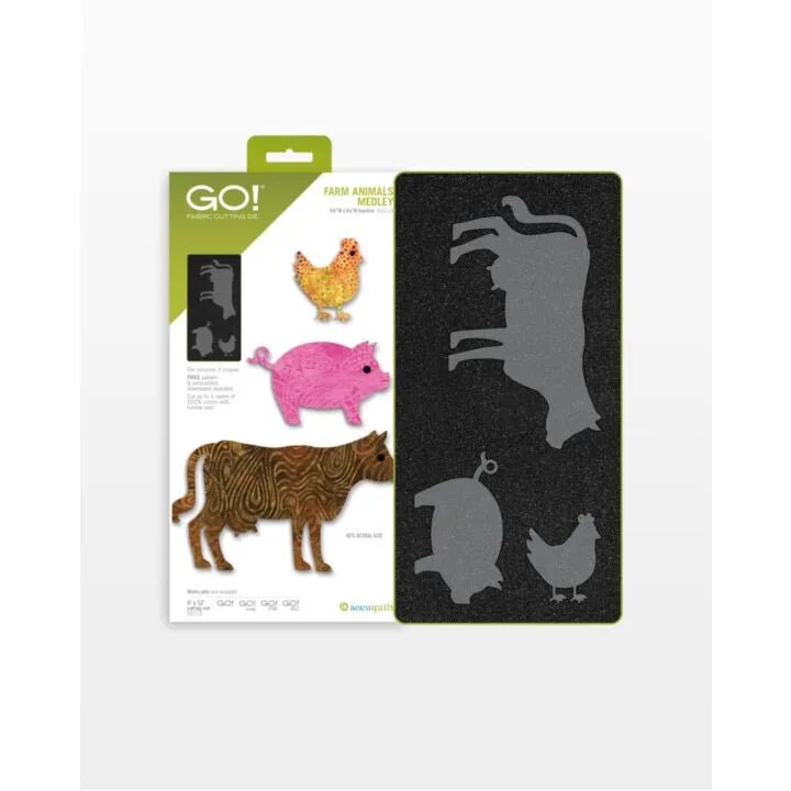 GO! Farm Animals Medley Die (55215) - Maple Leaf Quilting Company Ltd.
