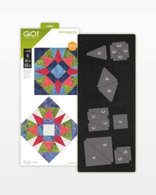 GO! North Carolina Star - 12" Finished Die (55605) - Maple Leaf Quilting Company Ltd.