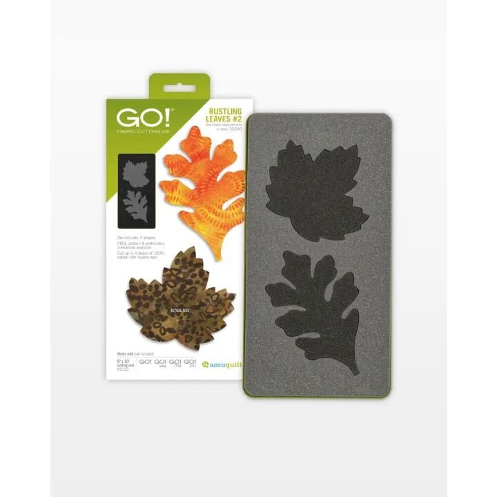 GO! Rustling Leaves 2 - Maple and Oak (Large) Die (55390) - Maple Leaf Quilting Company Ltd.