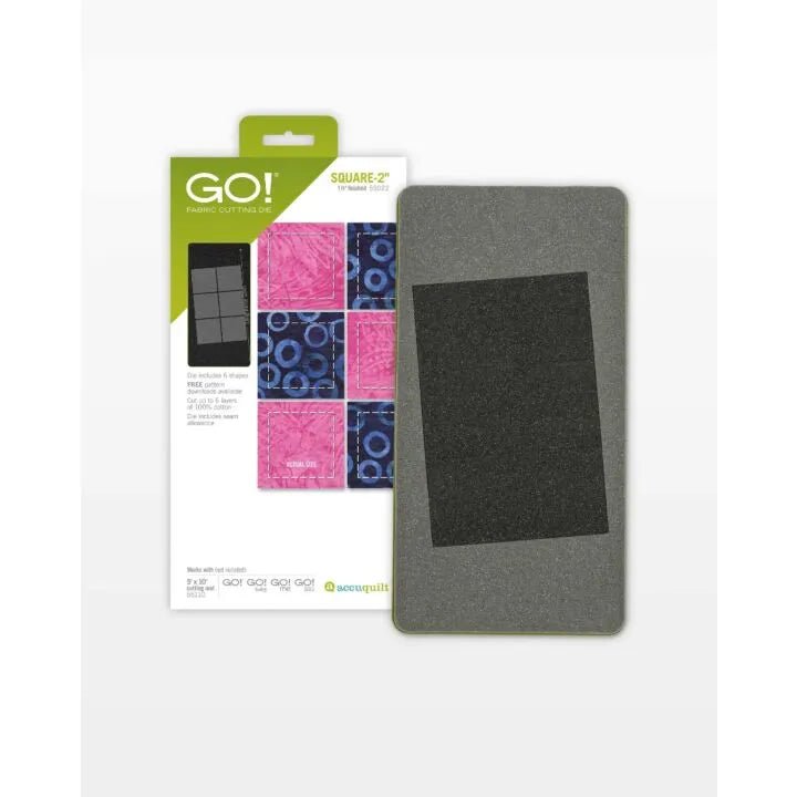 GO! Square - 2" (1 1/2" Finished) Die (55022) - Maple Leaf Quilting Company Ltd.