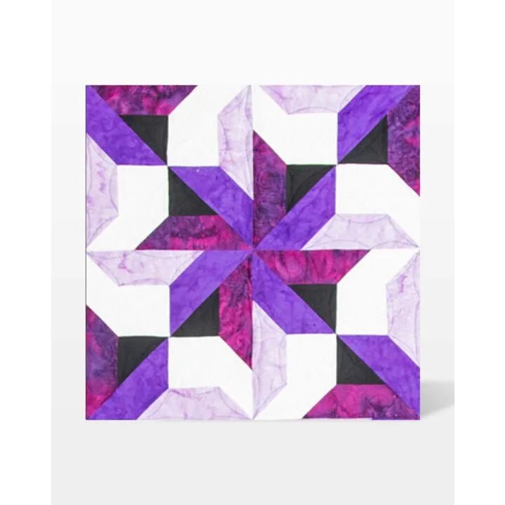 GO! Whirling Star - 12" Finished Die (55603) - Maple Leaf Quilting Company Ltd.