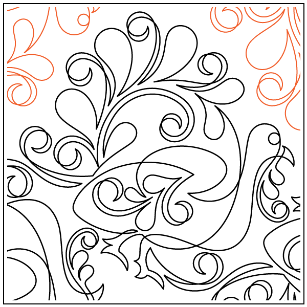 Gobbler – 16.5” Paper Pantograph - Maple Leaf Quilting Company Ltd.