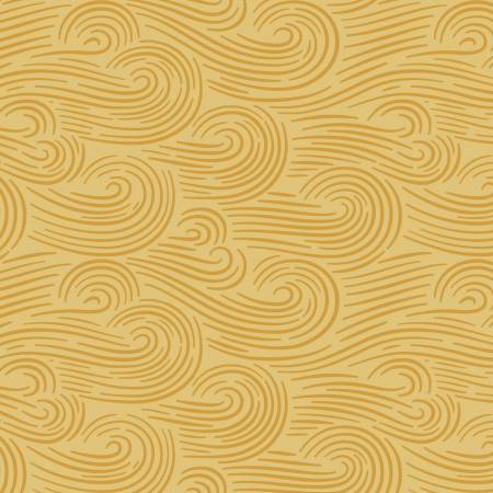 Gold Spring Breeze 108” Organic Cotton (227911 - X) - Sold in UNITS of 1/4 metre - Maple Leaf Quilting Company Ltd.