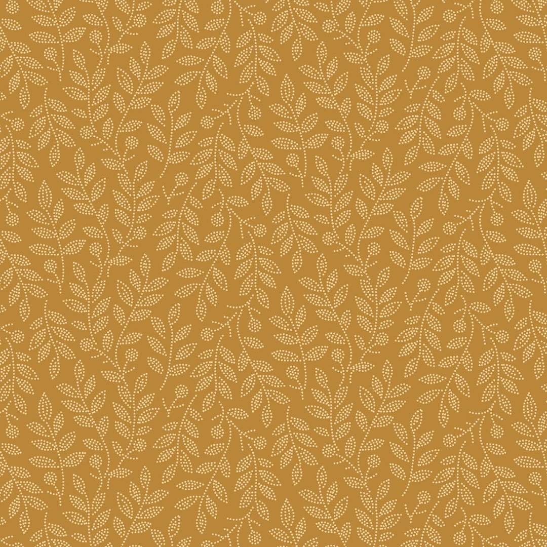 Gold Willow 108” Cotton (QB621386D - GOLD) - Sold in UNITS of 1/4 metre - Maple Leaf Quilting Company Ltd.