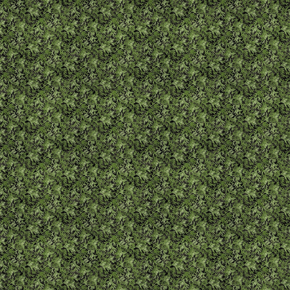 Green Cedar Toss - Winter Woodland | 43/44" Cotton (28870 - 76) - Sold in UNITS of ¼ metre - Maple Leaf Quilting Company Ltd.
