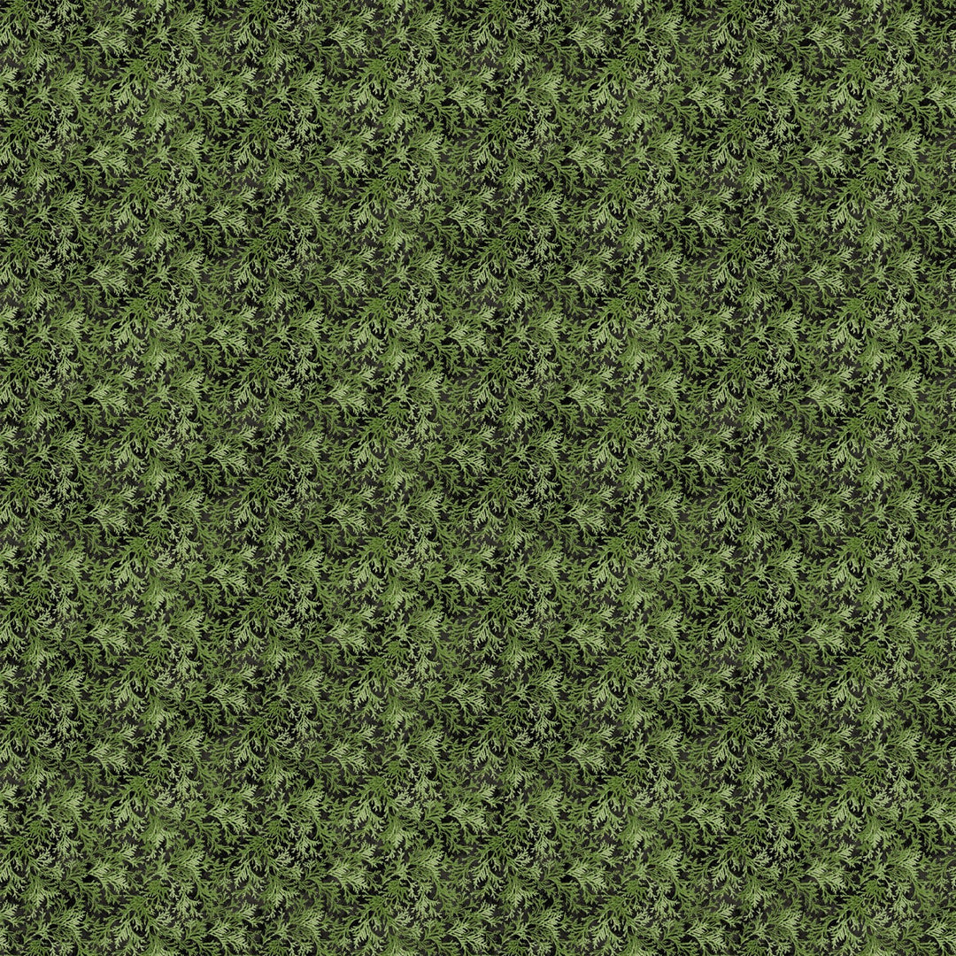 Green Cedar Toss - Winter Woodland | 43/44" Cotton (28870 - 76) - Sold in UNITS of ¼ metre - Maple Leaf Quilting Company Ltd.