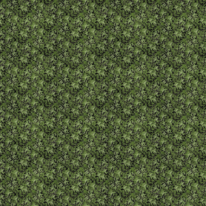 Green Cedar Toss - Winter Woodland | 43/44" Cotton (28870 - 76) - Sold in UNITS of ¼ metre - Maple Leaf Quilting Company Ltd.