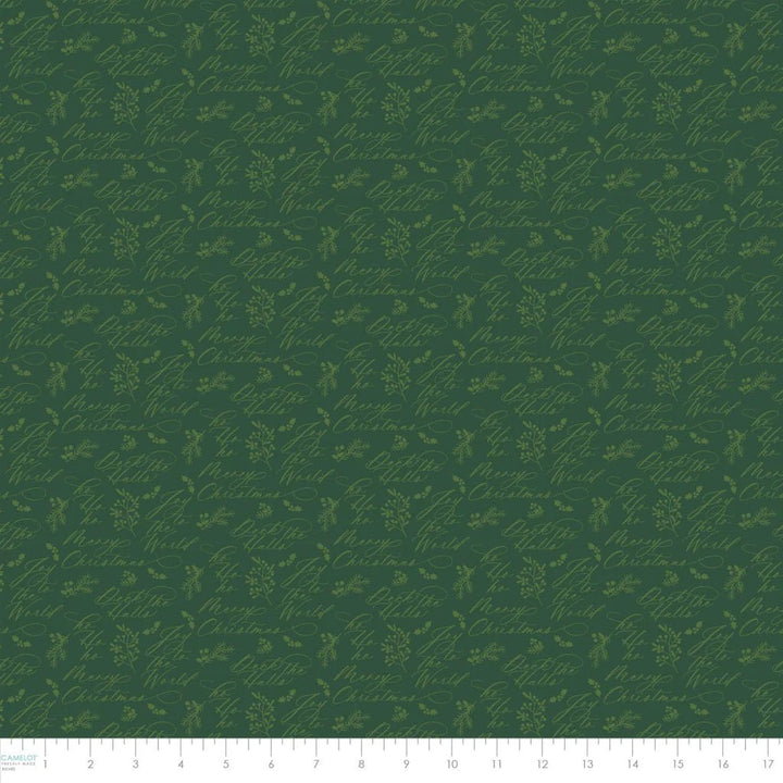 Green - Holiday Wishes 44" Wide Cotton (66250503-01) 🇨🇦 - Maple Leaf Quilting Company Ltd.