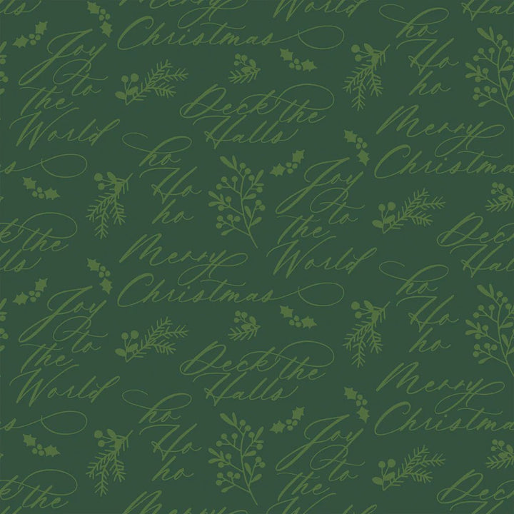 Green - Holiday Wishes 44" Wide Cotton (66250503-01) 🇨🇦 - Maple Leaf Quilting Company Ltd.
