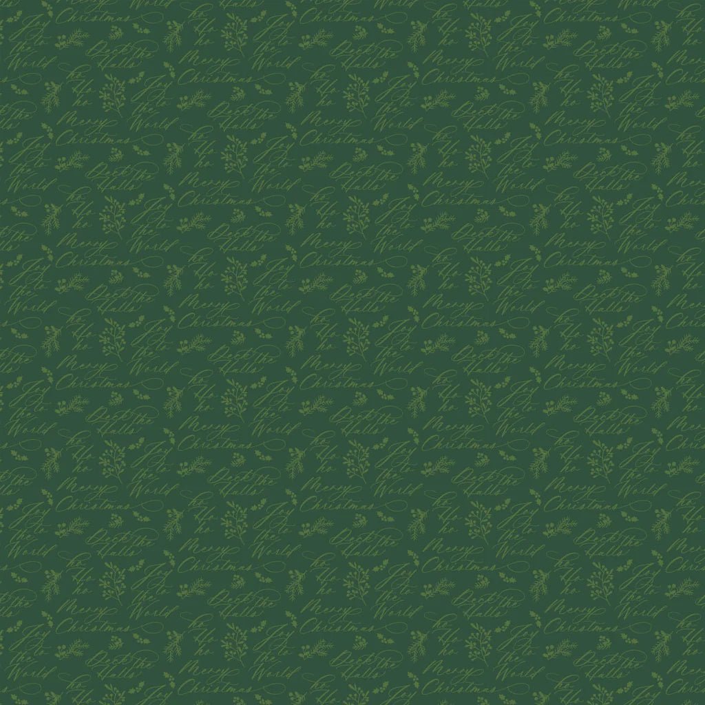 Green - Holiday Wishes 44" Wide Cotton (66250503-01) 🇨🇦 - Maple Leaf Quilting Company Ltd.