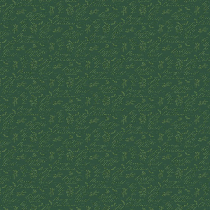 Green - Holiday Wishes 44" Wide Cotton (66250503-01) 🇨🇦 - Maple Leaf Quilting Company Ltd.