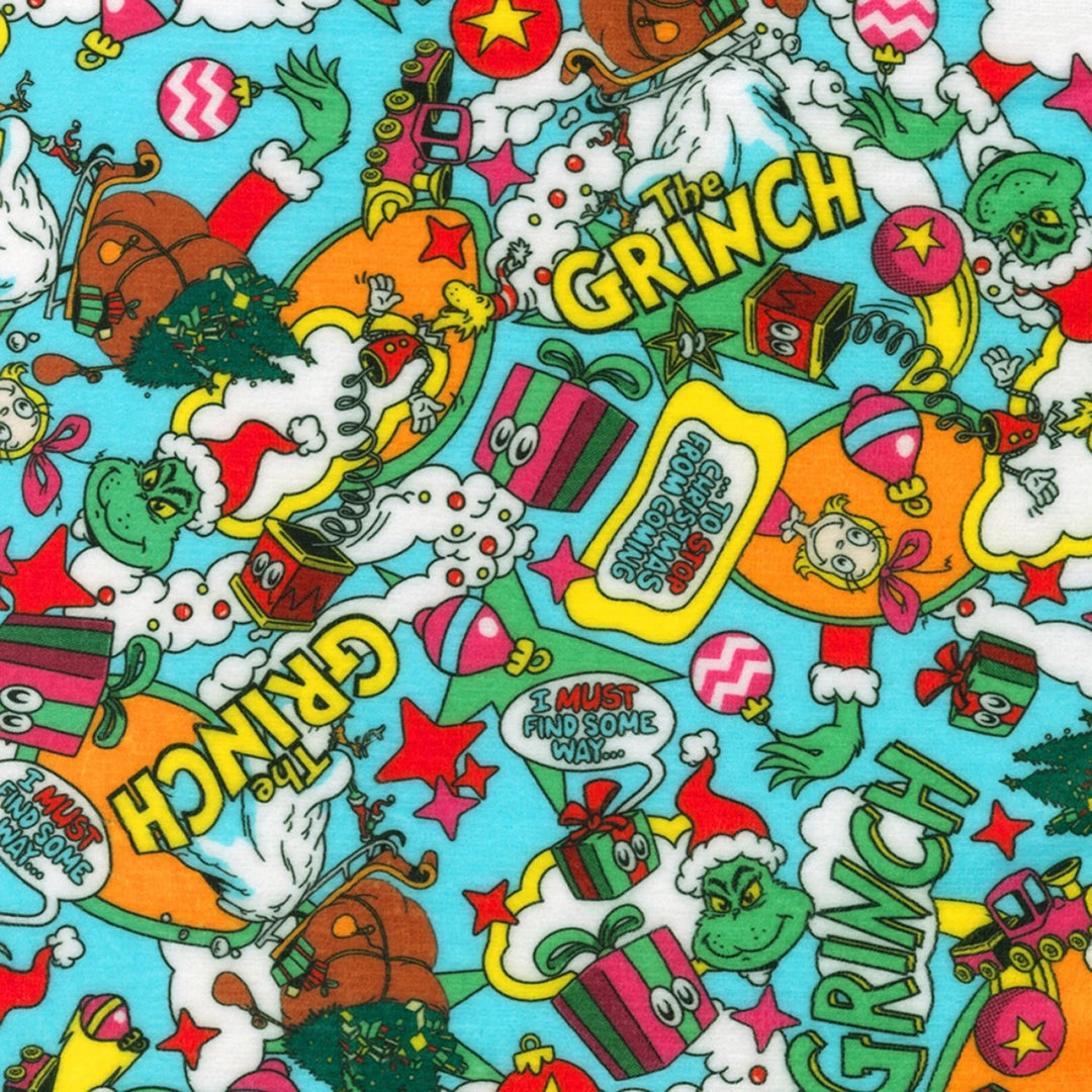Grinch Multi Colour | 58" Minky (ADEDU23098205) - Maple Leaf Quilting Company Ltd.
