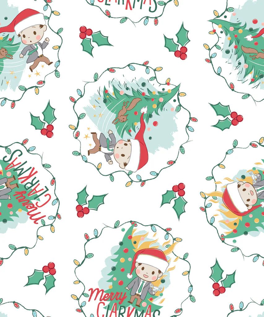 Griswold's Family Xmas - Holly-Day Toss 44" Wide Cotton (23150122-02) 🇨🇦 - Maple Leaf Quilting Company Ltd.