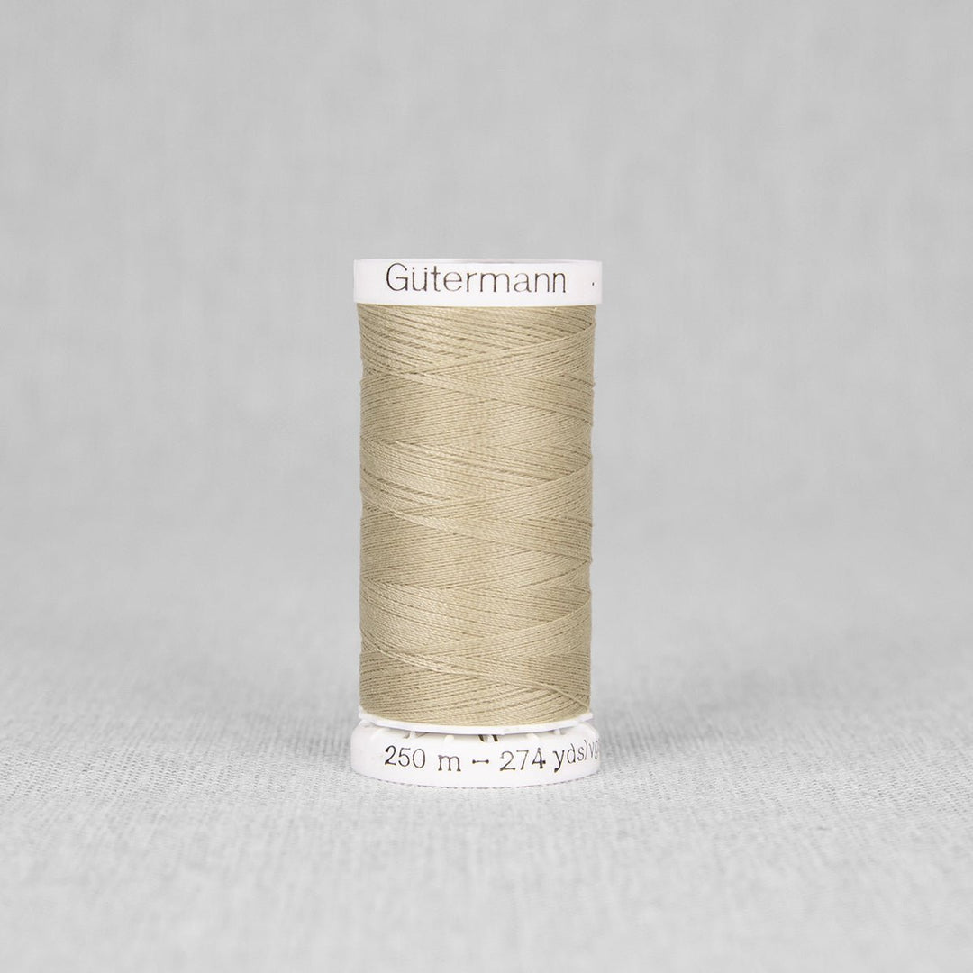 Gutermann Sew - all Polyester All Purpose Thread 250m/273yds | Khaki (250M - 507) - Maple Leaf Quilting Company Ltd.