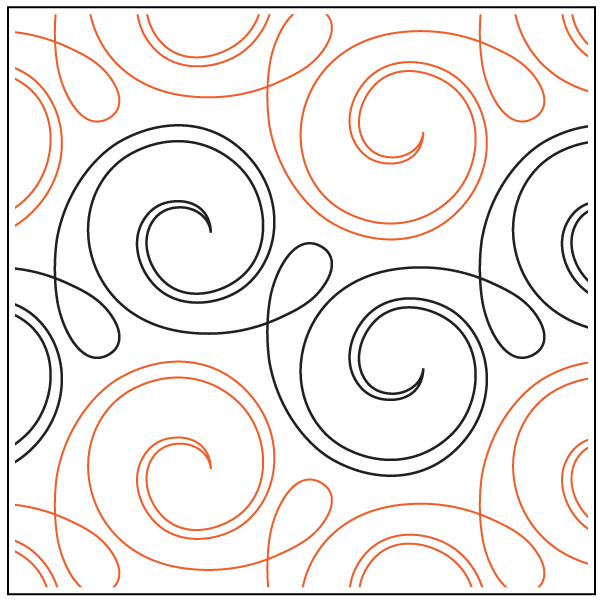 Happy – 6.5” Paper Pantograph - Maple Leaf Quilting Company Ltd.