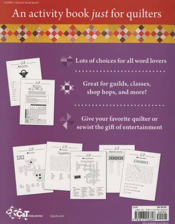 HAPPY QUILTER VARIETY PUZZLES—VOLUME 2 60+ Large - Print Word Puzzles for Quilt Lovers by Gailen Runge - Maple Leaf Quilting Company Ltd.