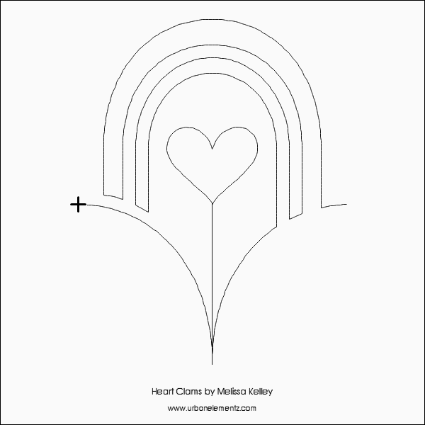 Heart Clams– 7” Paper Pantograph