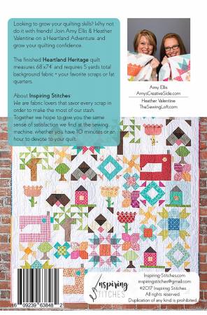 Heartland Heritage Block Of The Month Postcard Patterns - Maple Leaf Quilting Company Ltd.