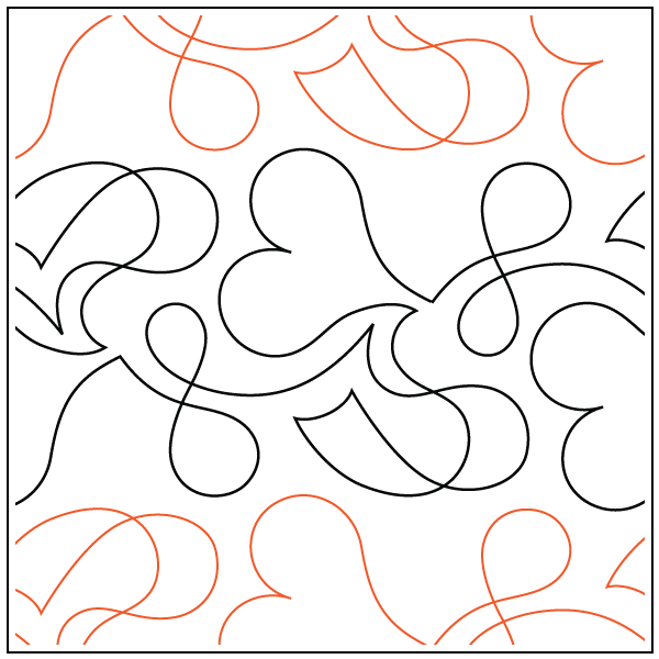 Hearts Eternal – 6” Paper Pantograph - Maple Leaf Quilting Company Ltd.