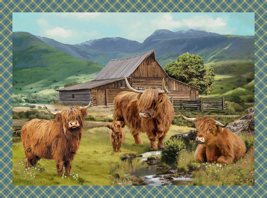 Highland Home by Jason Kirk - 32" x 43" Panel (DP28688 - 76) - Maple Leaf Quilting Company Ltd.