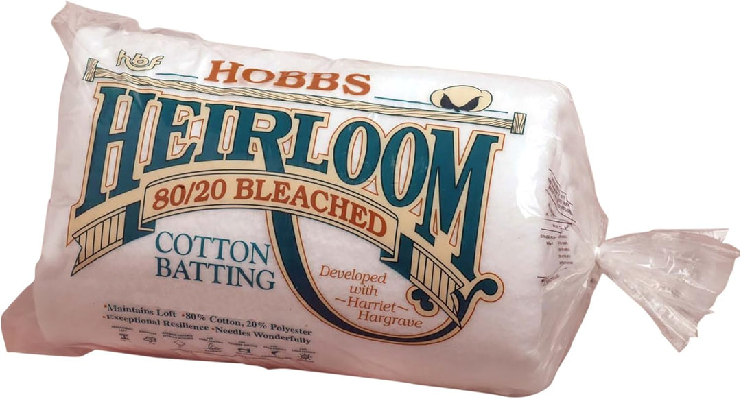 Hobbs Heirloom Bleached 80/20 Batting - Queen Size - Maple Leaf Quilting Company Ltd.