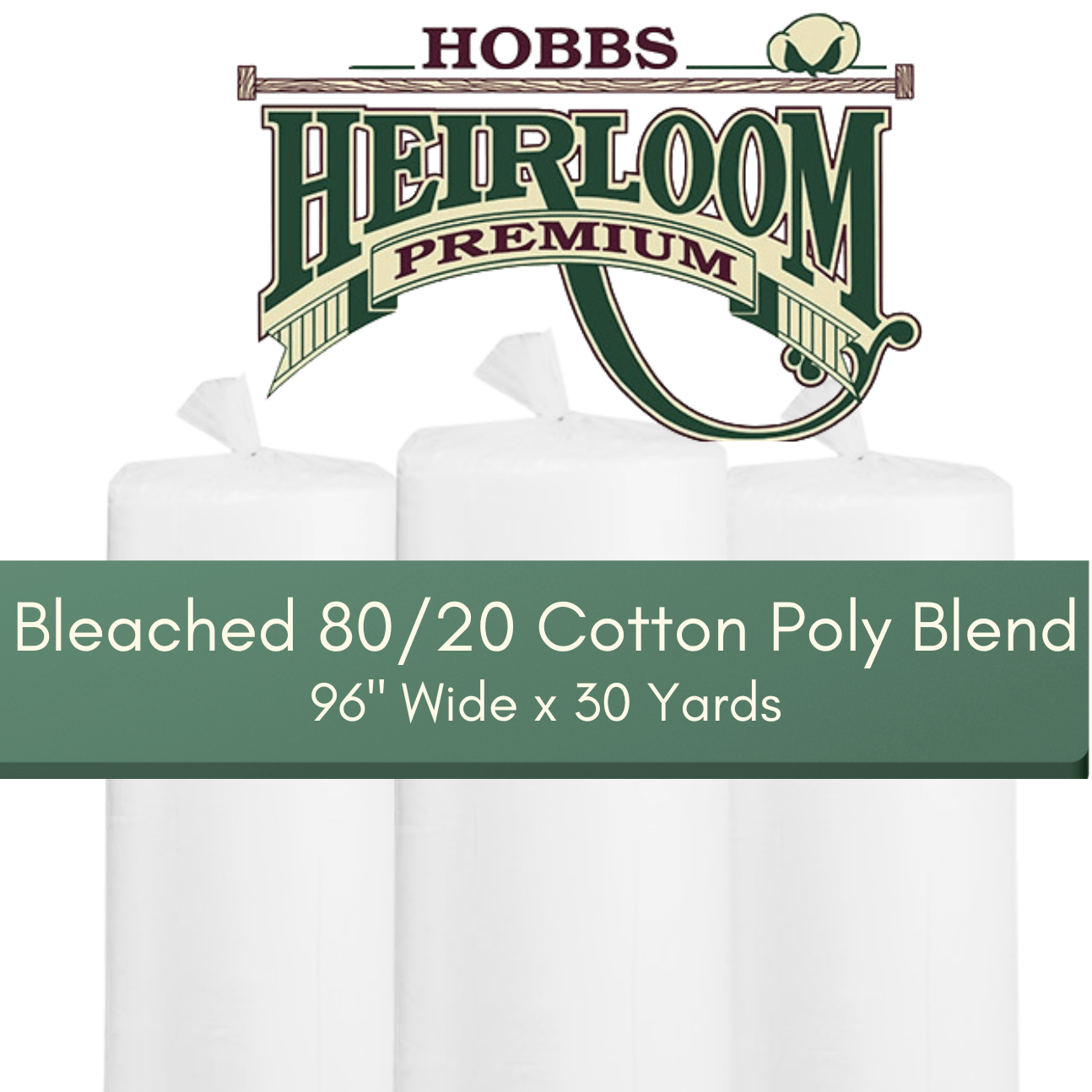 Hobbs Heirloom Bleached 80/20 Cotton Poly Blend - 108
