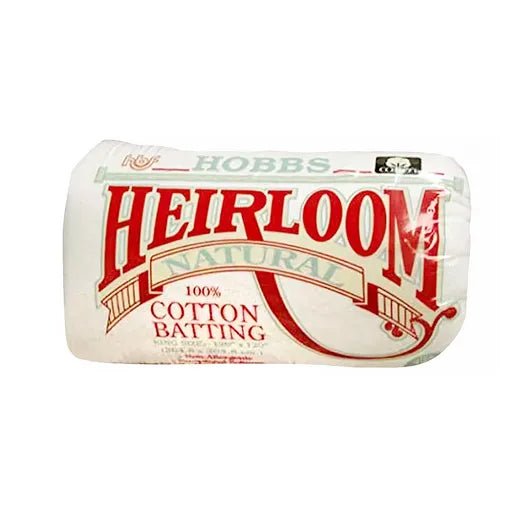 Hobbs Heirloom Natural 100% Cotton Batting - King Size - Maple Leaf Quilting Company Ltd.
