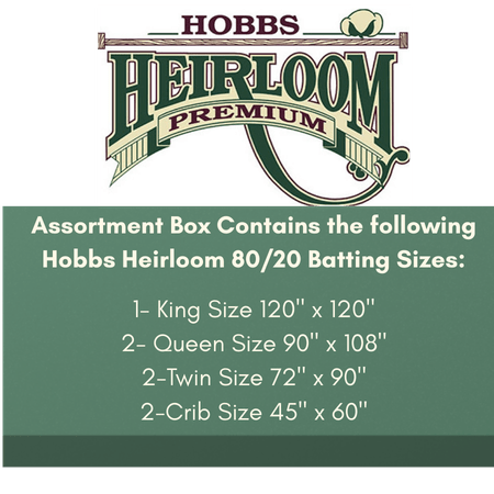 Hobbs Heirloom® Premium 80/20 Cotton/Poly Blend - Assorted Box - Maple Leaf Quilting Company Ltd.