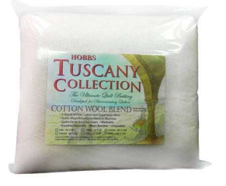 Hobbs Tuscany 20% Wool 80% Cotton Batting Queen Size Pre - Cut Batting (96"x 108") (TCW96B) - Maple Leaf Quilting Company Ltd.