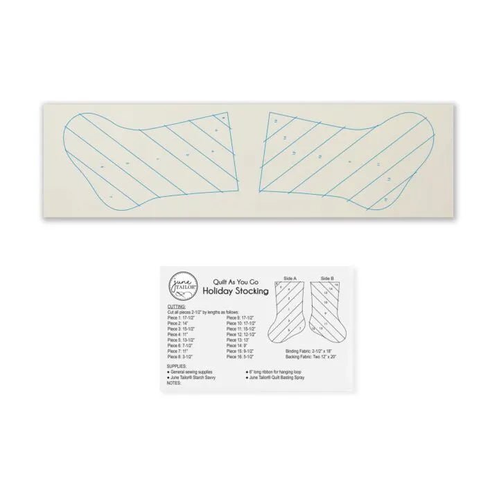 Holiday Strip Stocking Quilt - As - You - Go Kit - Maple Leaf Quilting Company Ltd.