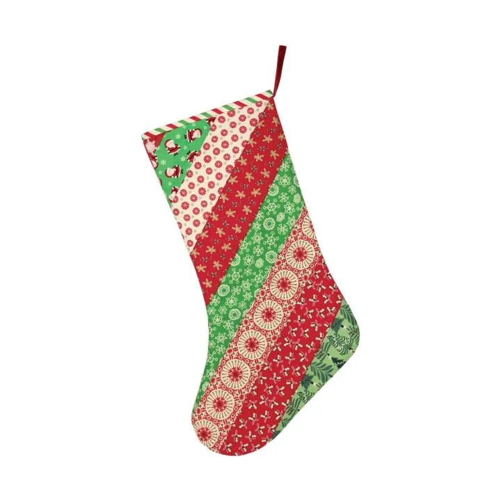 Holiday Strip Stocking Quilt - As - You - Go Kit - Maple Leaf Quilting Company Ltd.