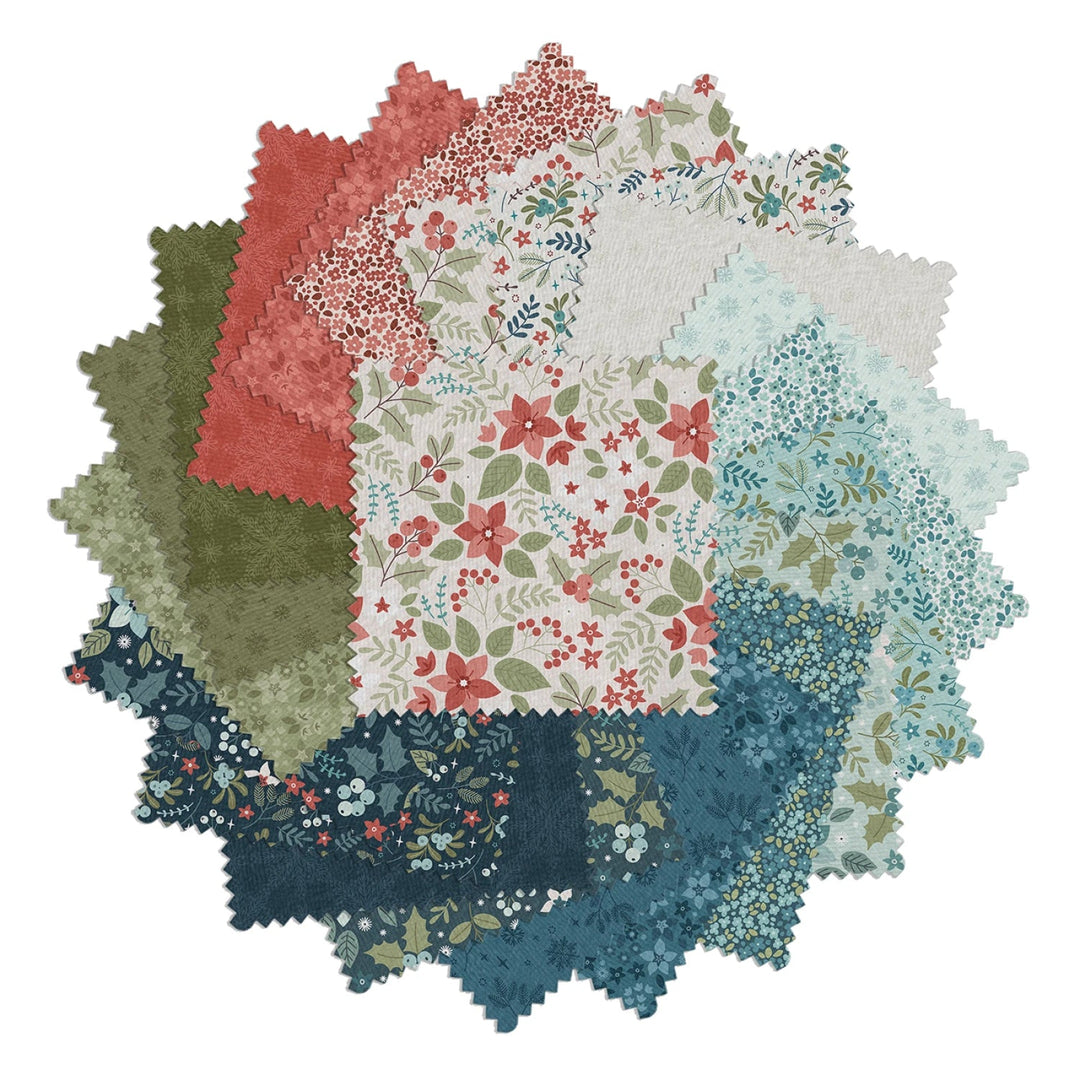Holly & Hearth | 5in Squares - 42pcs (HLLY5PK) - Maple Leaf Quilting Company Ltd.