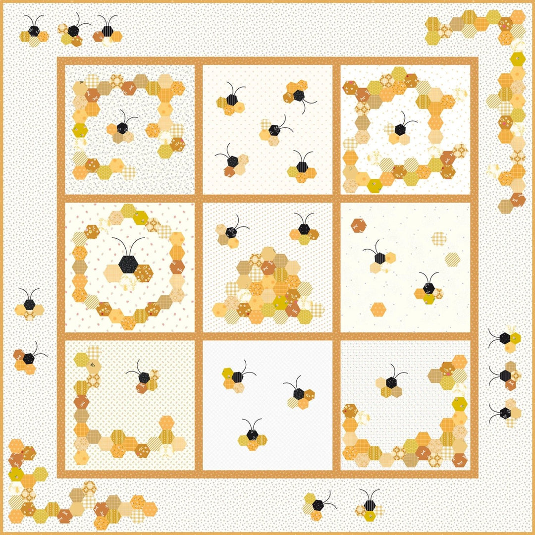 Honey to the Bee Quilt Pattern (PSDCO - HONEY) - Maple Leaf Quilting Company Ltd.