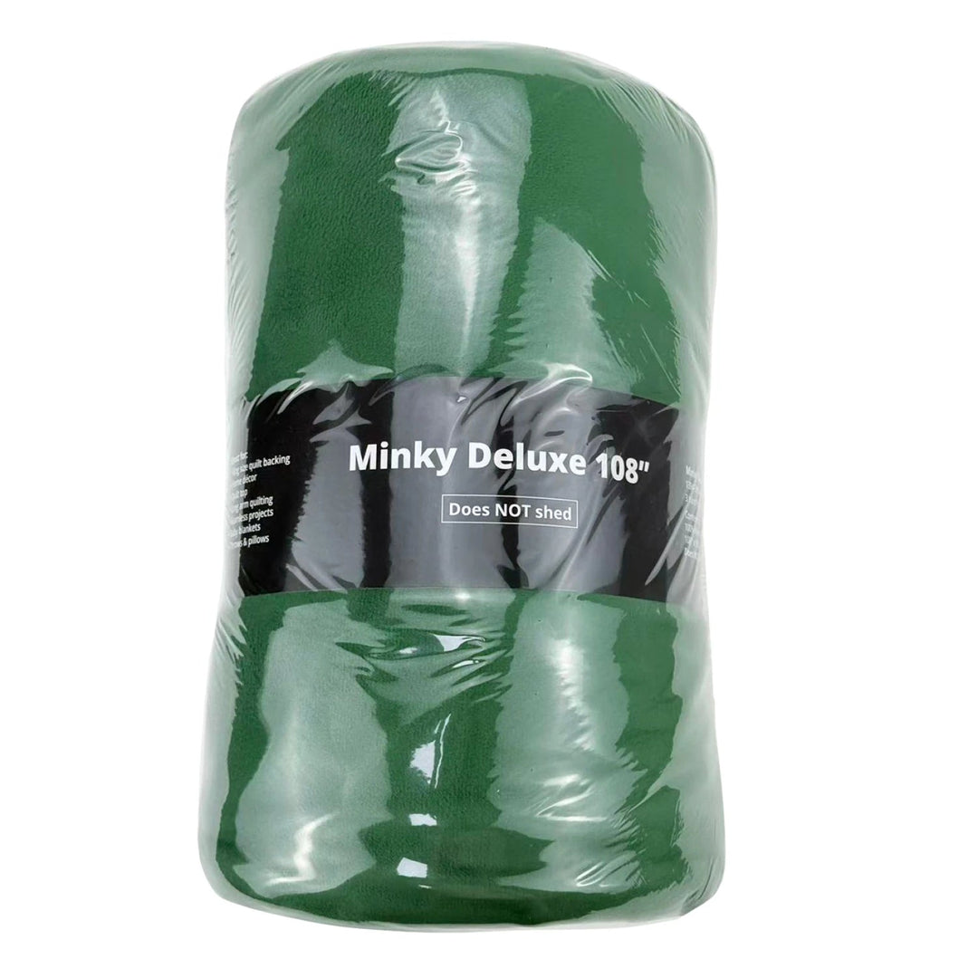 Hunter Solid Minky 108” Minky - 3 Yard Pre - Cut (1394 - 3YD - HUNTER) - Maple Leaf Quilting Company Ltd.
