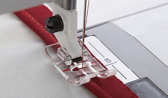Husqvarna Viking Clear Piping Guide Foot (Machine Group 1 - 7) - Maple Leaf Quilting Company Ltd.
