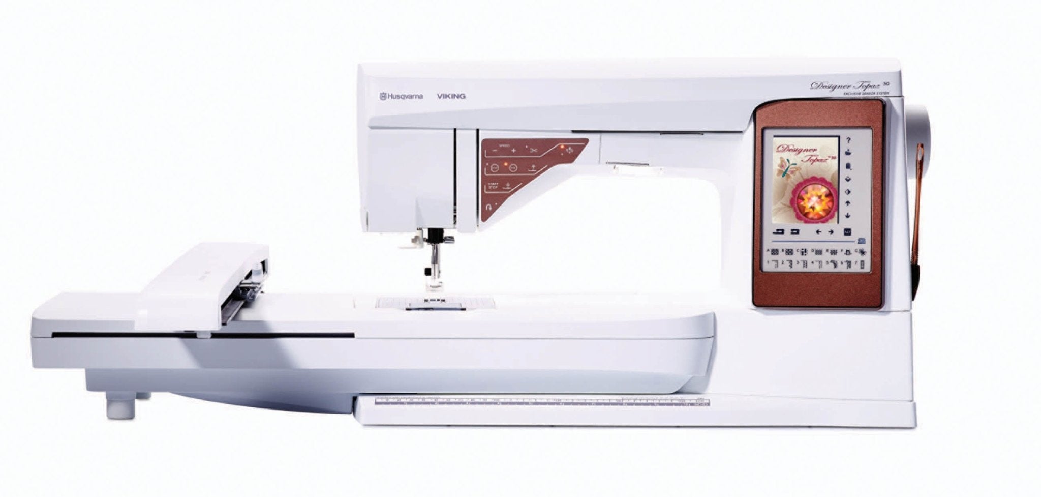 Husqvarna Viking DESIGNER TOPAZ 50 - Maple Leaf Quilting Company