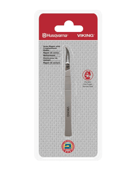 Husqvarna Viking Seam Ripper with 3 Replacement Blades - Maple Leaf Quilting Company Ltd.