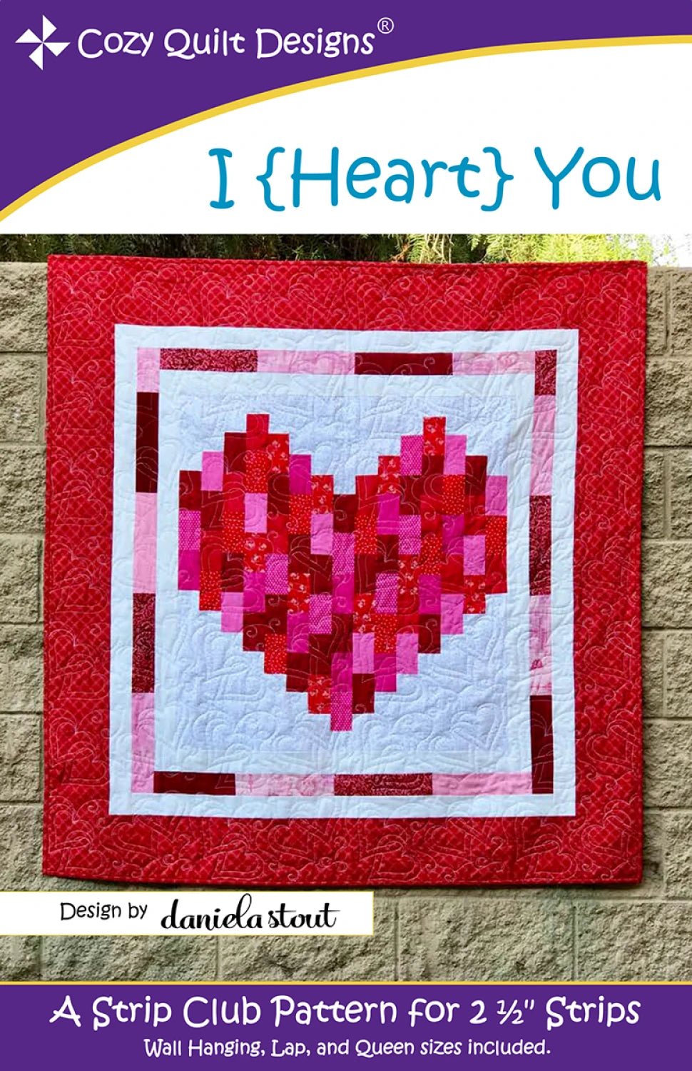 I {Heart} You  CQD01186 - Maple Leaf Quilting Company Ltd.