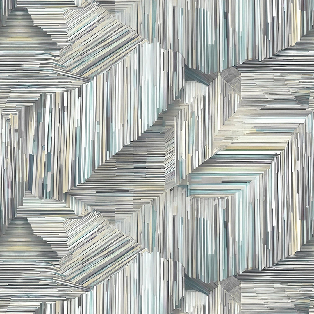 Ice Line Art Geometric | 118" Cotton (8675S - 17) – Sold in UNITS of ¼ metre - Maple Leaf Quilting Company Ltd.