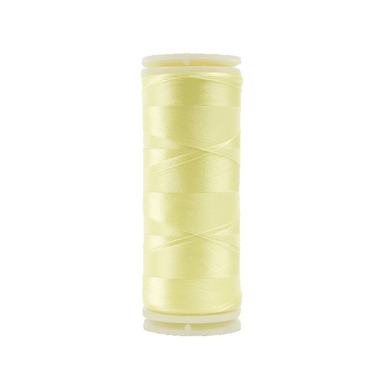 Icy Lemon - 706 | InvisaFil™ 100wt Invisible Cottonized Polyester Thread (400m/437yd) - Maple Leaf Quilting Company Ltd.
