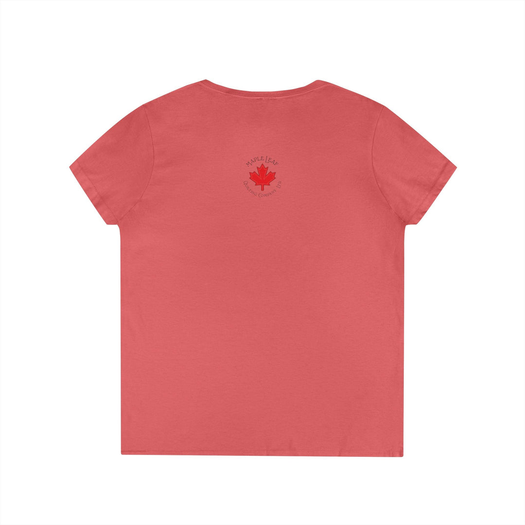 Incoming Big Girl Words Gilden V - neck heavy cotton T-Shirt - Maple Leaf Quilting Company Ltd.