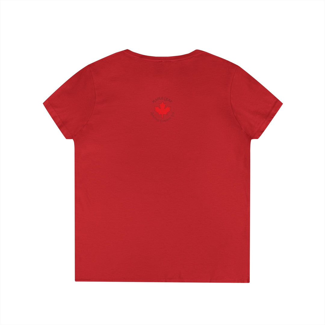 Incoming Big Girl Words Gilden V - neck heavy cotton T-Shirt - Maple Leaf Quilting Company Ltd.