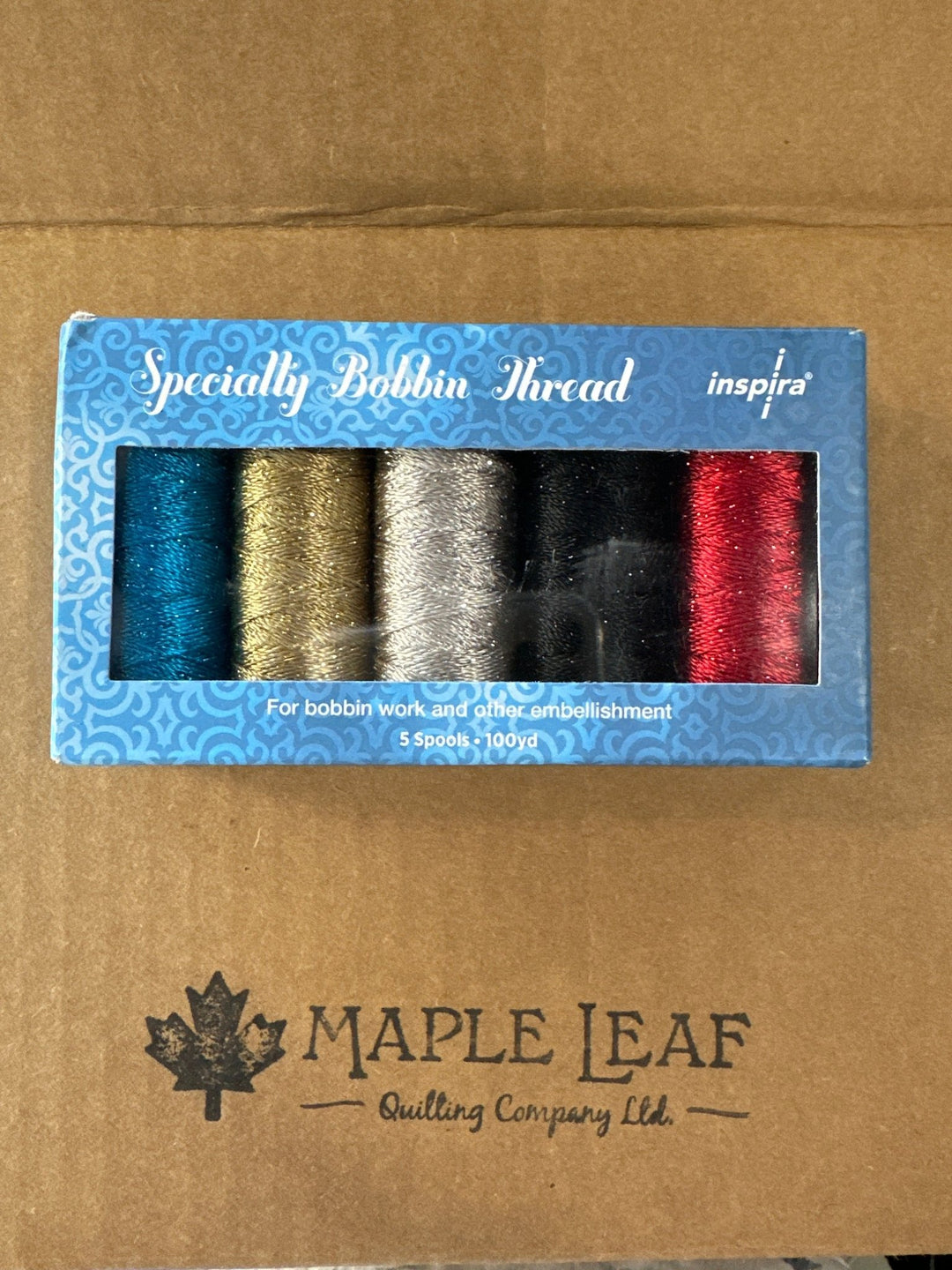 Inspira 5 Specialty Bobbin Threads - Maple Leaf Quilting Company Ltd.