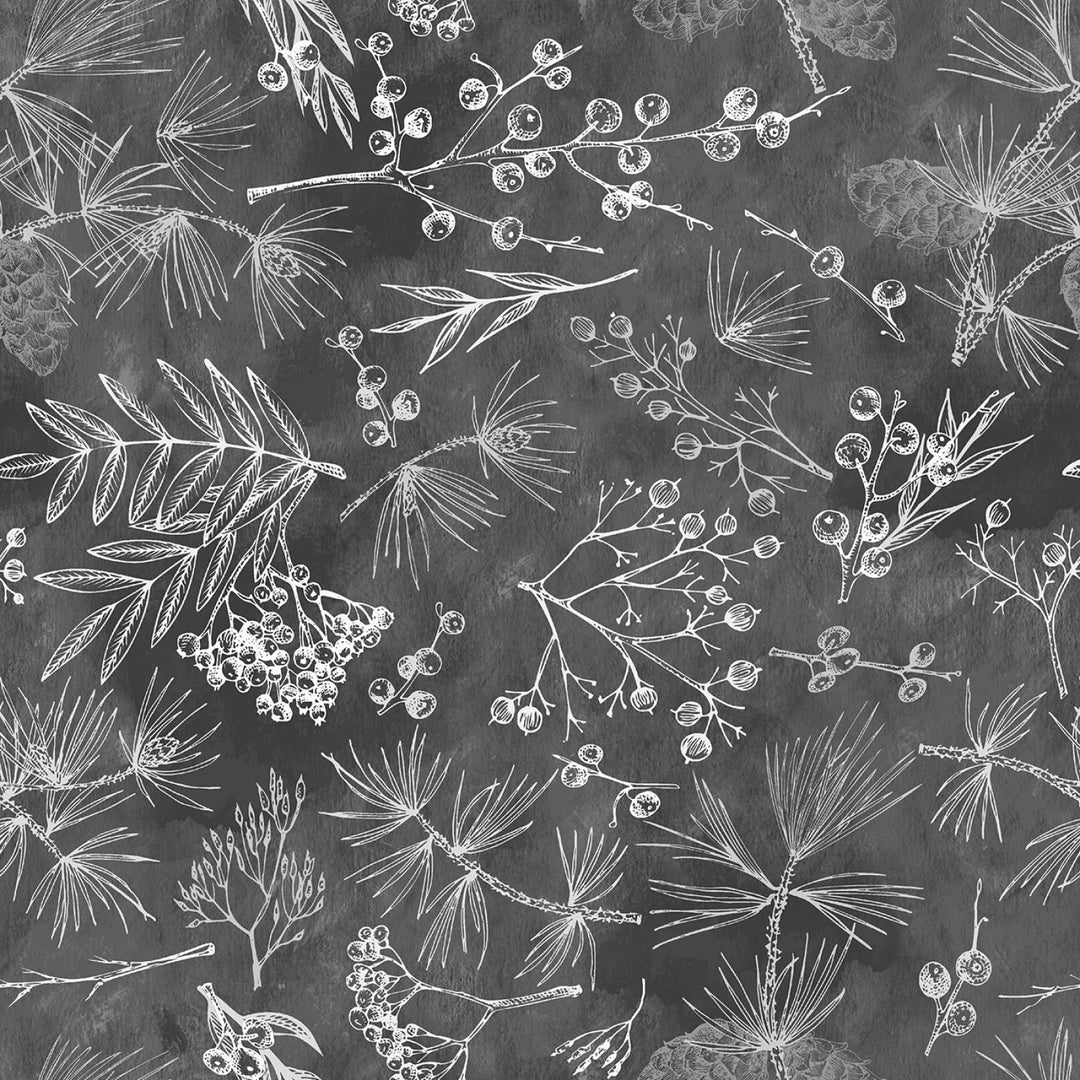 Iron Tree Bits (12 Inch) 108" Cotton (8857S-94) - Sold in UNITS of 1/4 metre - Maple Leaf Quilting Company Ltd.