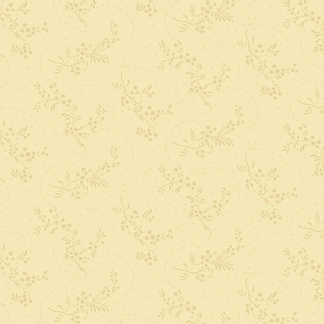 Ivory Whimsical Vine 44” - (R111334D - IVORY) – Sold in UNITS of ¼ metre - Maple Leaf Quilting Company Ltd.