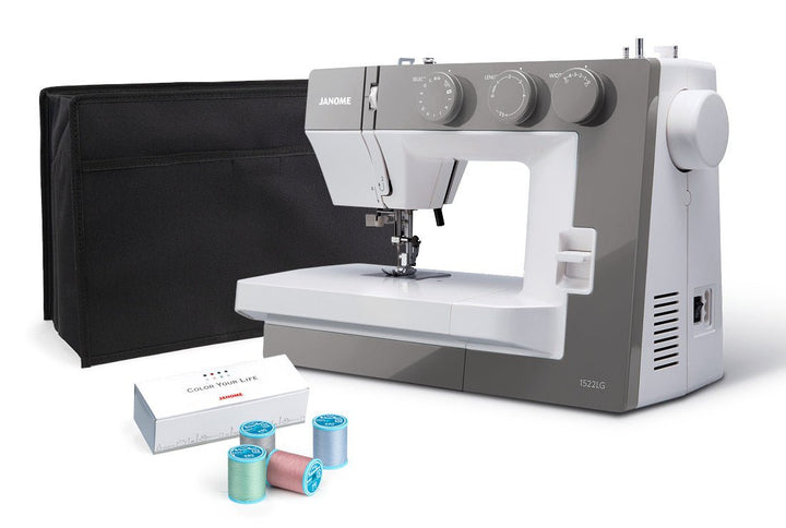 Janome 1522 - Available in Smokey Pink, Light Grey, Blue Grey - Maple Leaf Quilting Company Ltd.