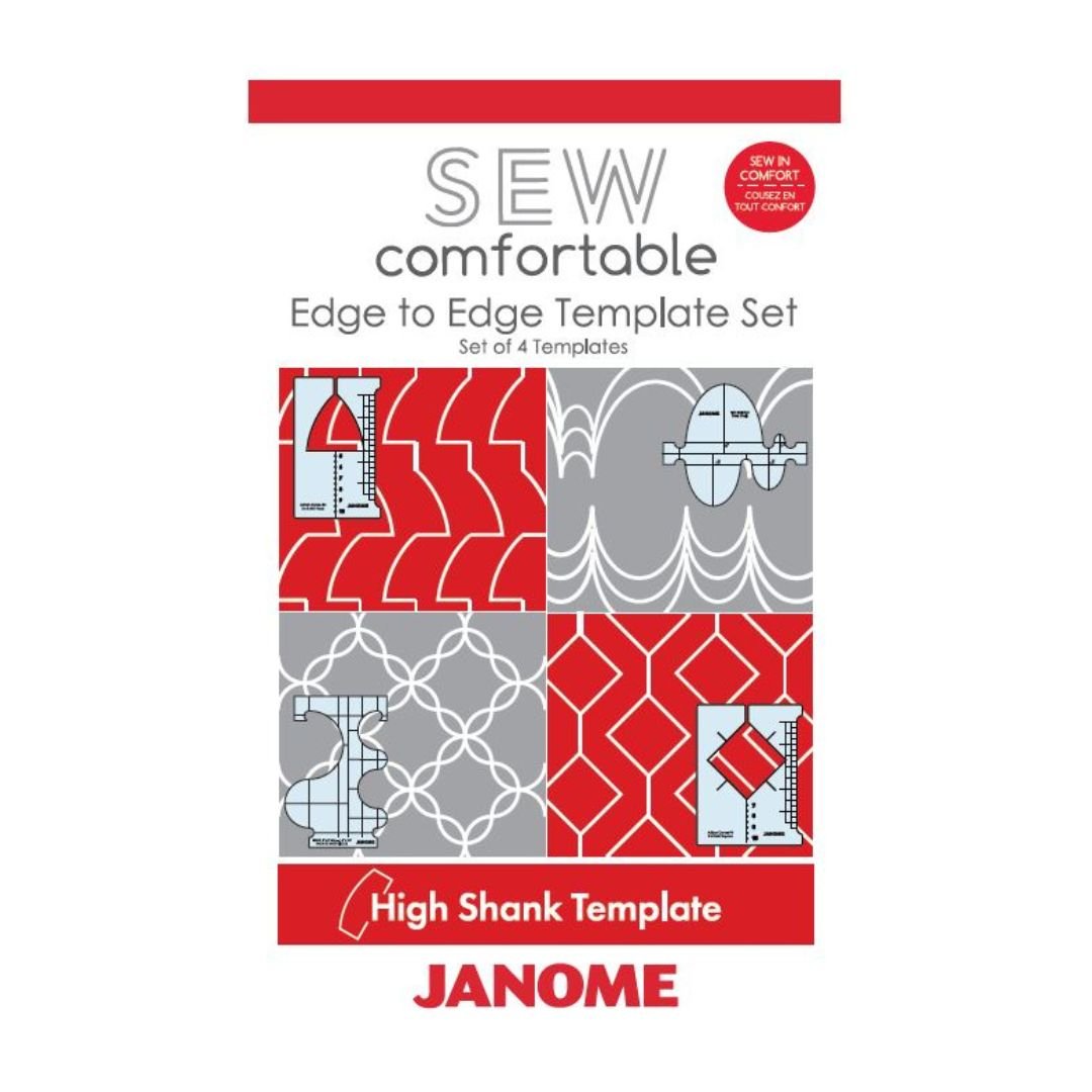 Janome Edge - to - Edge Ruler Template Set (Low Shank) - Maple Leaf Quilting Company Ltd.
