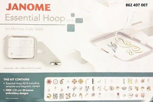 Janome Embroidery Hoop RE - 18 - Maple Leaf Quilting Company Ltd.