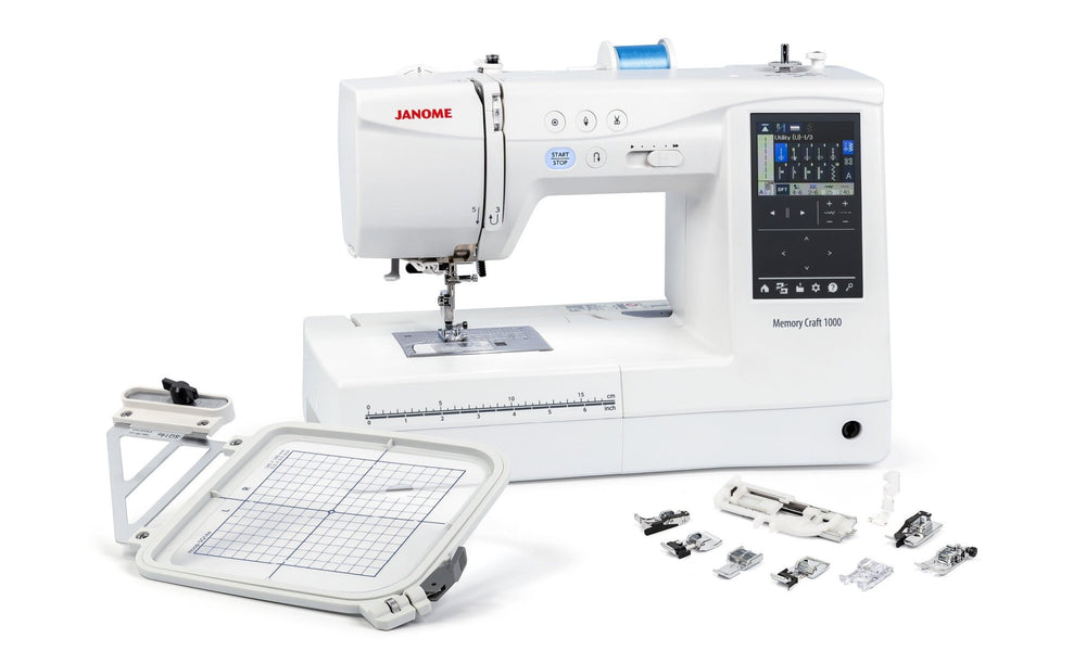 Janome Memory Craft 1000 (Pre - Order for July - Aug Delivery) - Maple Leaf Quilting Company Ltd.