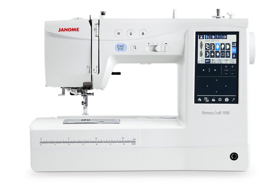 Janome Memory Craft 1000 (Pre - Order for July - Aug Delivery) - Maple Leaf Quilting Company Ltd.